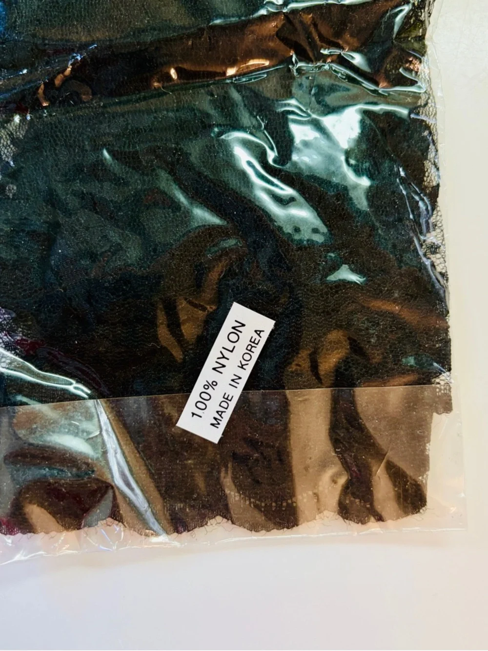 Vtg New Black Lace Gloves Ruffle Wrist Opera Sheer Evening Party Costume Goth